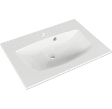 Badmöbel-Set Pelipal Sunline 300 BxHxT 67 x 49,9 x 48 cm Frontfarbe weiß hochglanz Badmöbelset 2-teilig mit Waschtisch Mineralmarmor