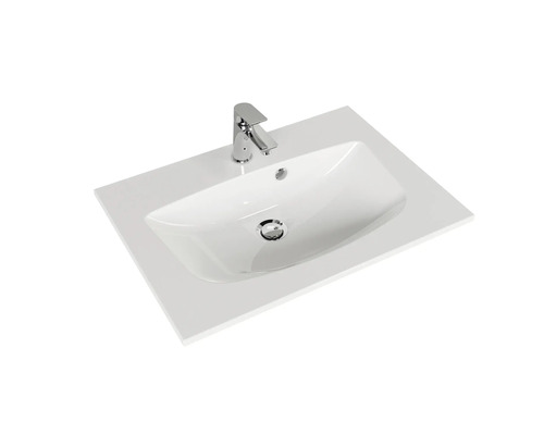 Plan de toilette avec robinetterie