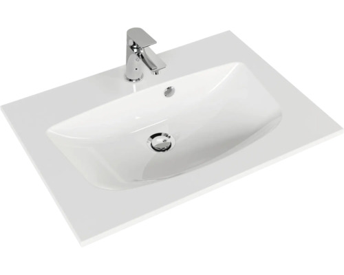 Vasque avec robinetterie pour la salle de bains