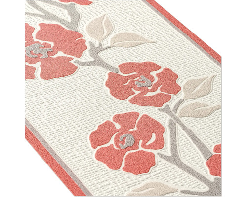 Nahaufnahme einer Bordüre mit Blumenmuster für Wandgestaltung