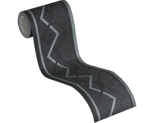 Rouleau de papier peint à bordures avec motif géométrique