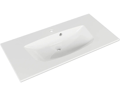 Plan de toilette avec lavabo intégré