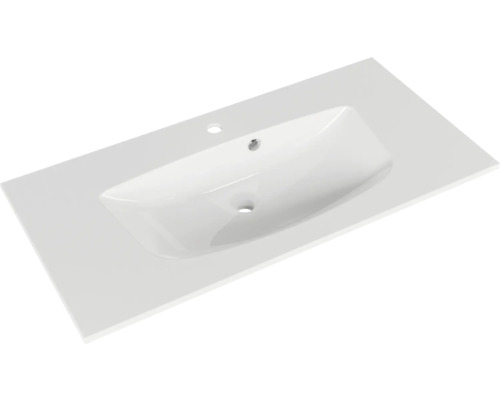Plan de toilette avec lavabo intégré