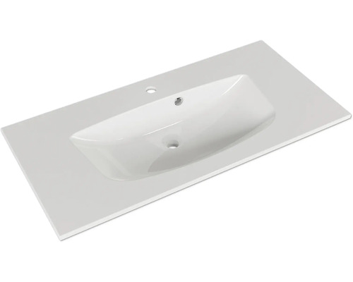 Plan de toilette avec vasque intégrée