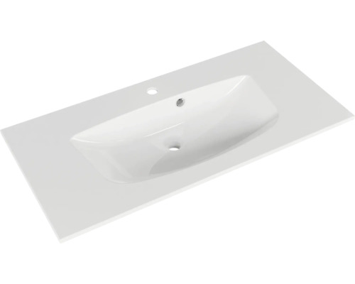 Plan de toilette avec lavabo intégré