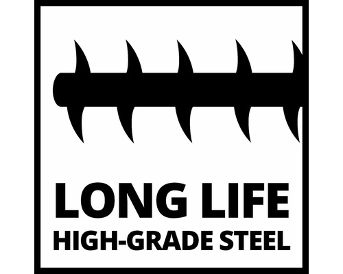 Symbol für lange Lebensdauer und hochwertigen Stahl