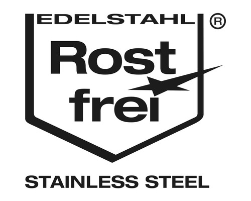 Edelstahl Rostfrei Zeichen für rostfreies Material