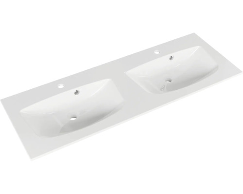 Plan de toilette double en céramique sanitaire