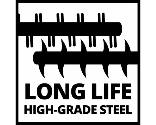 Symbol für lange Lebensdauer und hochwertigen Stahl