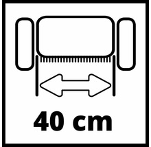 Symbole de largeur de coupe de 40 centimètres