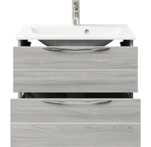 Waschtischunterschrank mit Waschbecken und zwei Schubladen