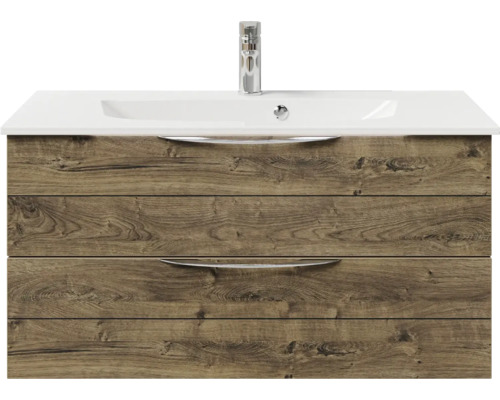 Meuble sous-lavabo avec lavabo et robinet