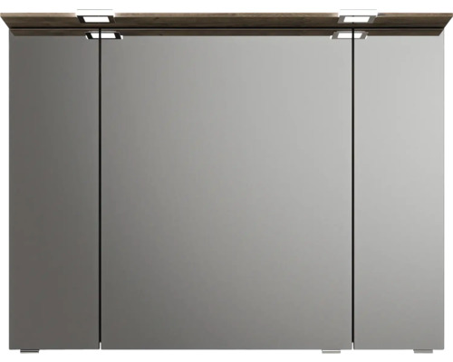 Armoire de toilette à trois portes et éclairage