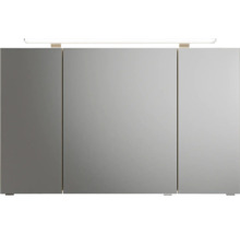 Badmöbelset 3-teilig Pelipal Sunline 300 BxHxT 117 x 200 x 48 cm Frontfarbe eiche mit Waschtisch Mineralmarmor Griff chrom SET-164-104
