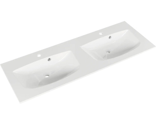 Plan de toilette avec deux vasques pour la salle de bains