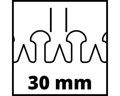 Symbol für 30 Millimeter Zahnabstand