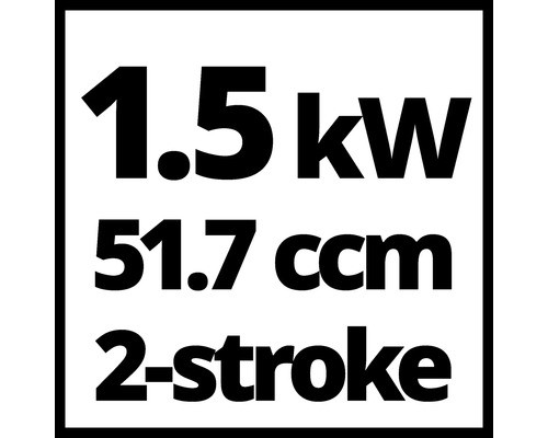 1.5 Kilowatt, 51.7 Kubikzentimeter, Zweitaktmotor