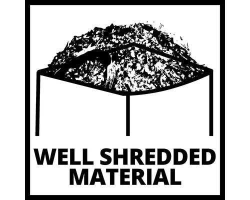 Symbol für gut zerkleinertes Material