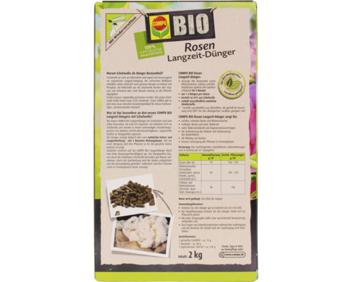 Compo Bio Engrais longue durée pour rosiers Emballage