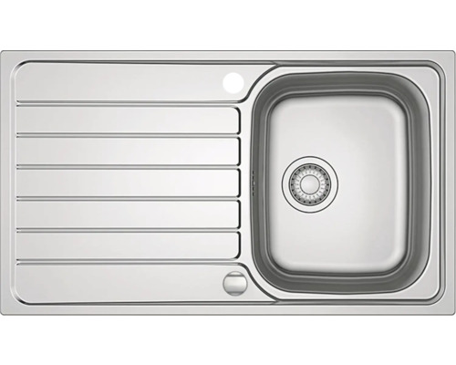 Évier en acier inoxydable avec égouttoir