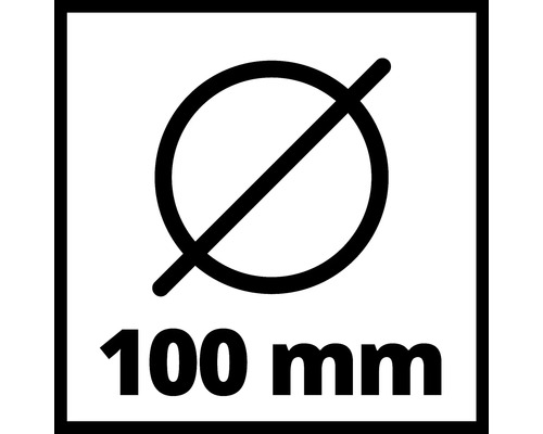 Symbole pour diamètre de 100 millimètres
