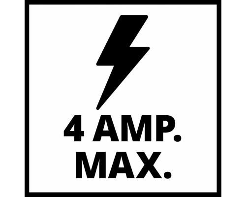Maximale Stromstärke von 4 Ampere