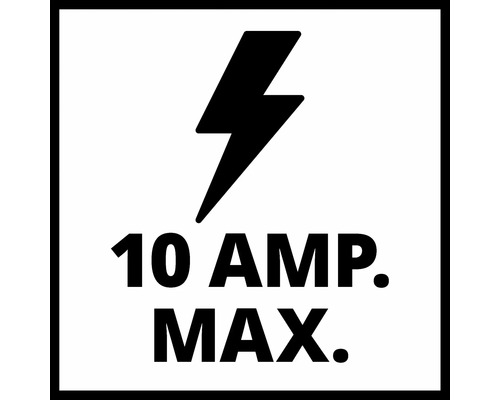 Symbol für maximale Stromstärke von 10 Ampere