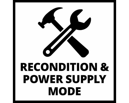 Symbol für Rekonditionierungs- und Netzteilmodus