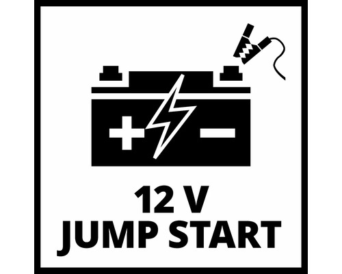 Symbol für 12 Volt Starthilfe