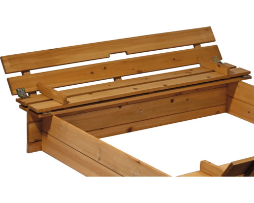 Bac à sable avec banc en bois