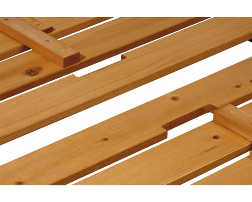 Vue détaillée d''un caillebotis en bois pour l''extérieur