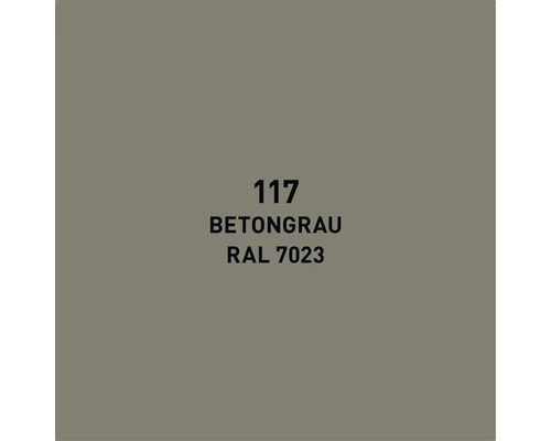 Farbfeld Betongrau 117, RAL 7023