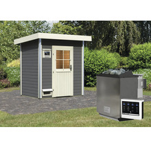 Sauna extérieure avec poêle et commande pour le jardin