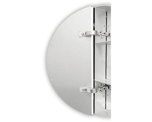 Armoire de toilette ronde ouverte pour salle de bain