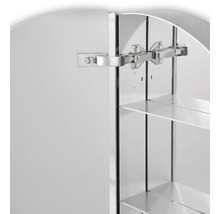 LED Spiegelschrank DSK Silver Ring Ø 60 cm silber IP 24