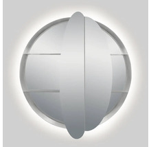 LED Spiegelschrank DSK Silver Ring Ø 60 cm silber IP 24