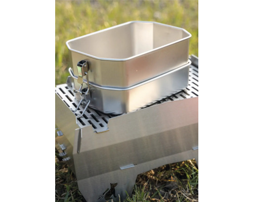 Campingkocher mit Lunchbox aus Metall