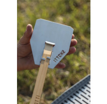 Spatule à gril avec manche en bois