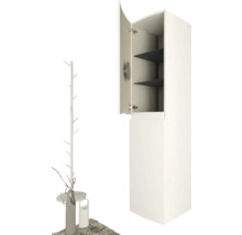 Armoire haute Baden Haus Vague couleur de façade blanc mat mat 40 x 170 x 40 cm 55273