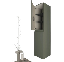 Armoire haute Baden Haus Vague couleur de façade vert foncé mat 40 x 170 x 40 cm 55280