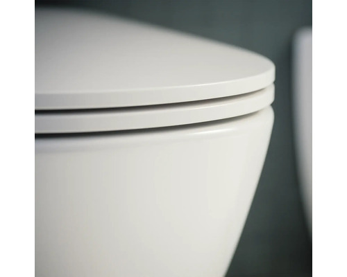 Gros plan de toilettes avec abattant