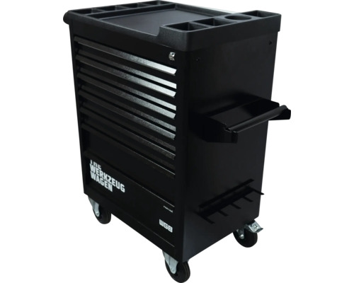 Chariot à outils avec plusieurs tiroirs et compartiments de rangement