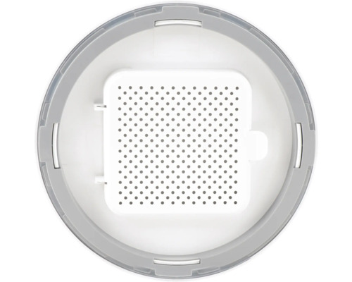 Filtre à air avec motif perforé dans une monture ronde