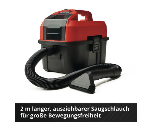 Nass Trockensauger mit Saugrohr und Bürste