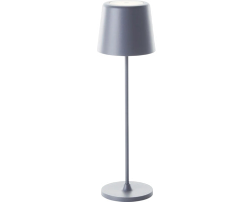 Lampe de table LED 2W 310 lm 3000 K blanc chaud H 370 mm Kaami gris