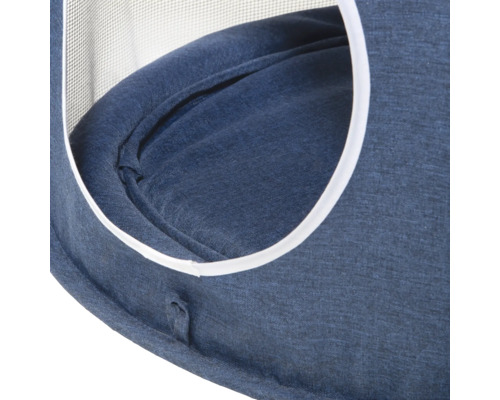 Detailaufnahme eines Hängehöhlenkissens mit Netz