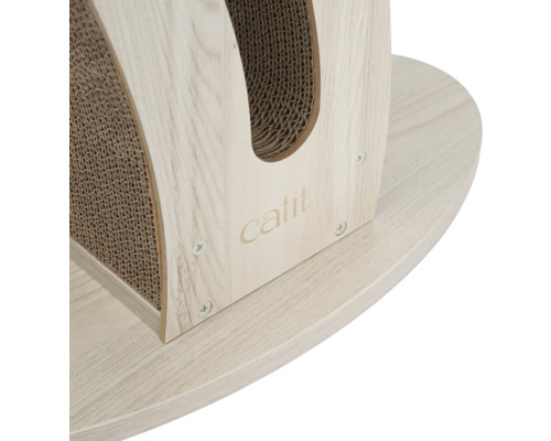 Arbre à chat avec carton ondulé et logo Catit