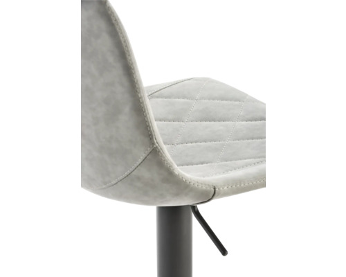 Vue détaillée d''un tabouret de bar avec surpiqûres