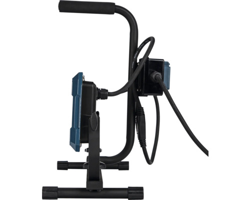 Projecteur de chantier LED avec trépied et raccordement de câble