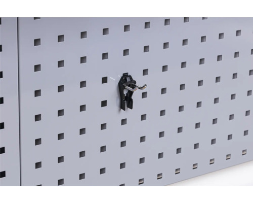 Panneau perforé avec crochet à outils pour rangement d''outils